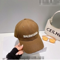 Good Looking Balenciaga Canvas Baseball Hat B0628 Khaki 2023
