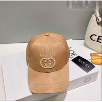 Popular Style Gucci GG Canvas Baseball Hat with Interlocking G 0628 Beige 2023