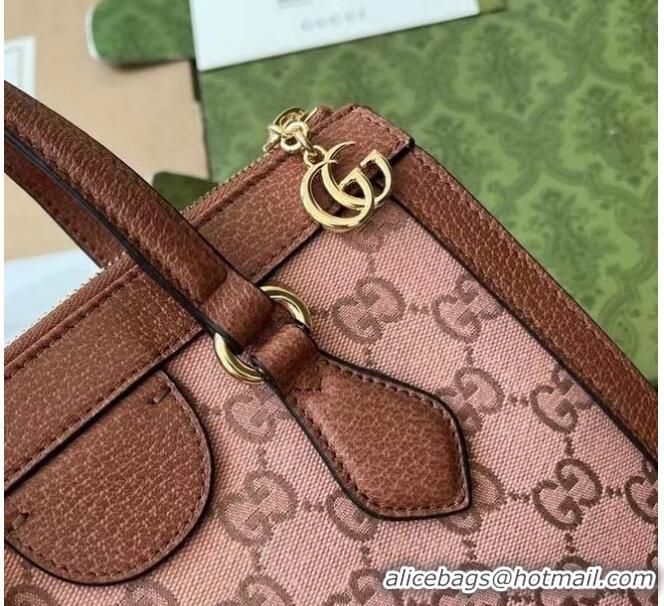 Low Cost Gucci OPHIDIA GG SMALL TOTE BAG 547551 Pink