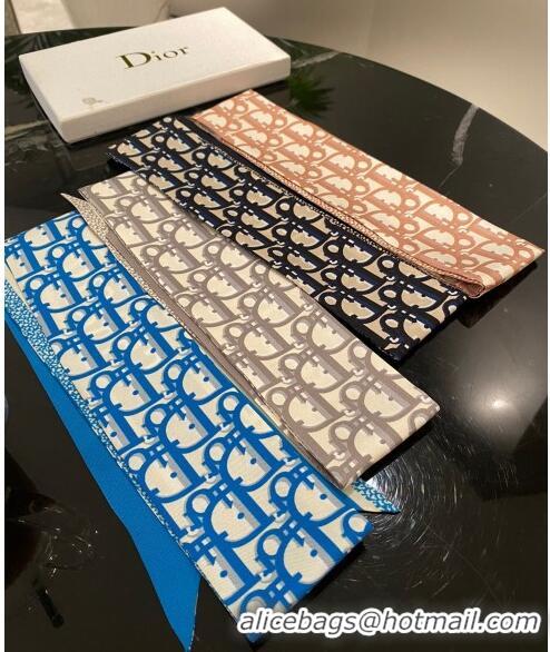 Traditional Specials Dior Silk Bandeau 5x106 cm DB22010325 Blue