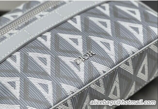 Famous Brand Dior Men's Safari Messenger Bag with Strap in CD Diamond Canvas CD4061 Grey 2023