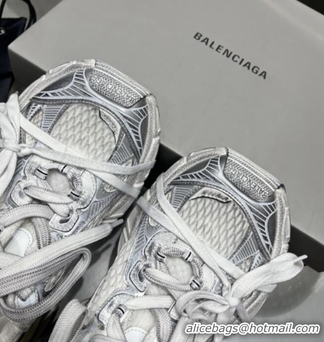 Super Quality Balenciaga 3XL Trainers Sneakers in Mesh and Polyurethane White/Silver 0703054