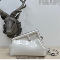 Trendy Design Fendi First Small Bag in Patent Leather 2217 White 2023