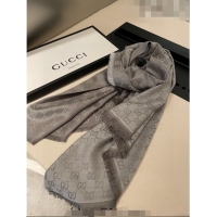 Pretty Style Gucci Silk Square Shawl Scarf 140x140cm 0721 Grey 2023
