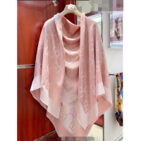 Shop Best Gucci Jumbo GG Square Shawl Scarf 140x140cm 0726 Pink/Silver 2023