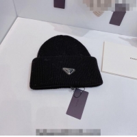 Affordable Price Prada Knit Hat 0802 Black 2023