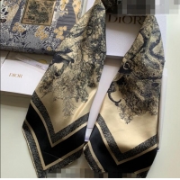 Inexpensive Dior Reverse Silk Square Scarf 90x90cm 0915 Brown 2022