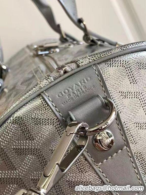 Luxury Classic Goyard Croisiere 50cm Travel Bag 8027 Silver