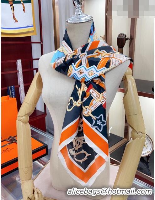 Grade Charming Hermes Silk Sqaure Scarf 90x90cm H61574 Orange 2023