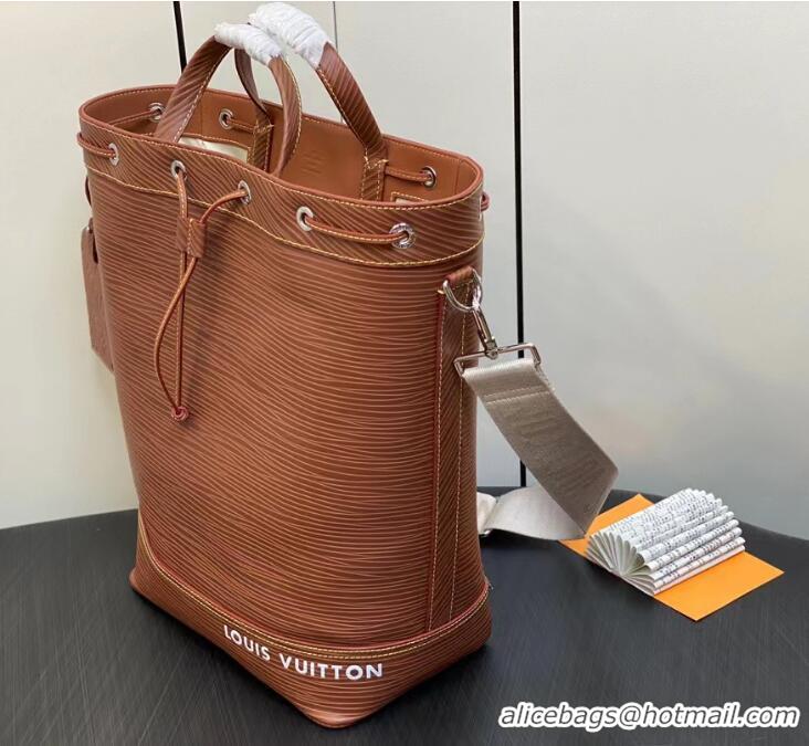 Top Grade Louis Vuitton Calf Leather Maxi Noé Sling Bag M23117