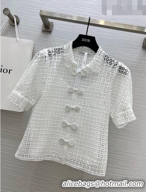Market Sells Dior Lace Top D91312 White 2023