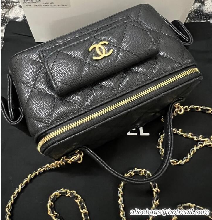 Unique Grade Chanel CLUTCH WITH CHAIN AP3017 Black