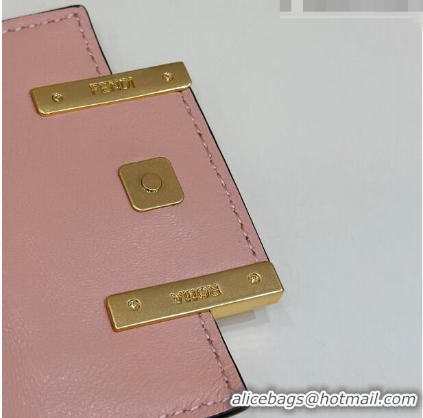 Promotional Fendi Nano Baguette Chain Mini Bag in FF Nappa Leather 8603S Light Pink 2023