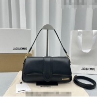 Promotional Jacquemus Le Bambimou Puffed Flap Bag in Soft Padded Lambskin 2084 Black 2023