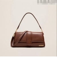 Super Quality Jacquemus Le Bambimou Puffed Flap Bag in Soft Padded Lambskin 2084 Brown 2023