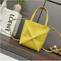Pretty Style Loewe Original Leather small Shoulder bag 052322 yellow