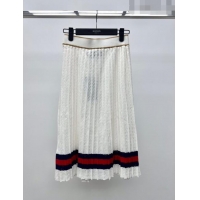 Buy Inexpensive Gucci Knit Skirt G71314 White 2023