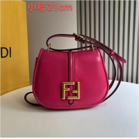 Grade Design Fendi Cmon Mini leather bag 8BS082 Fuchsia