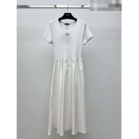 Super Quality Prada Long Dress P7415 White 2023