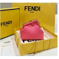 Buy Discount Fendi First Nano Bag Charm in Nappa Leather Watermelon 80018S Pink 2023