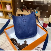 Super Quality Hermes Evelyne Mini Bag 18cm in Togo Calfskin L1306300 Royal Blue/Gold