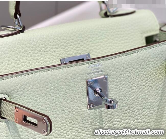 Traditional Specials Hermes Kelly Mini Bag 20cm in Togo Calfskin H20 Bubble Green 2023
