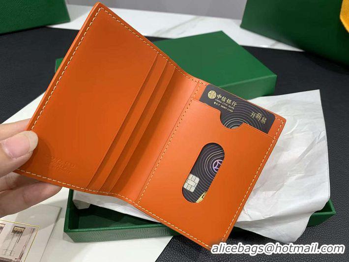 Luxurious Fashion Goyard Saint-Marc Card Holders Wallet 8035 Orange 2023