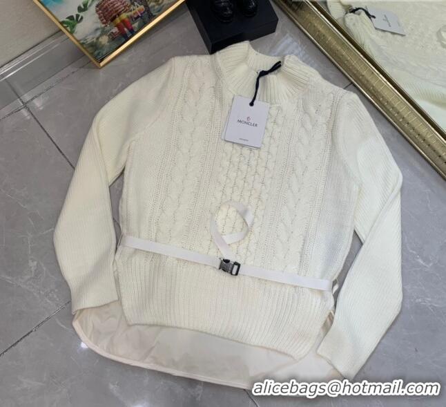 ​Super Quality Moncler Cashmere Sweater M81707 White 2023