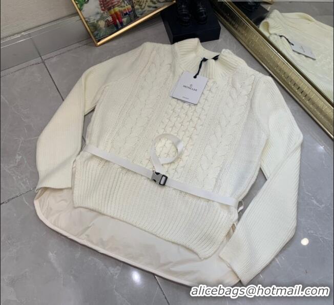 ​Super Quality Moncler Cashmere Sweater M81707 White 2023