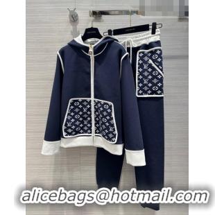 ​Top Quality Louis Vuitton Jacket and Pants LV92838 Blue 2023