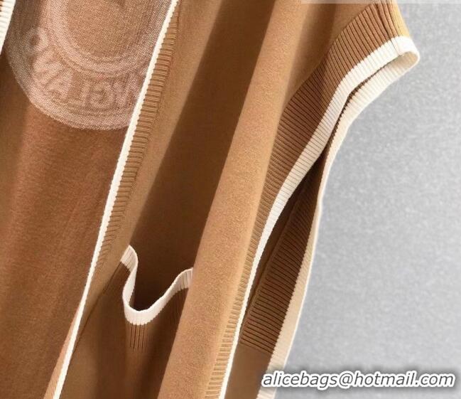 Buy Discount Burberry Cashmere Blend Cape BR09052 Brown 2023