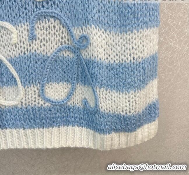 ​Grade Quality Loewe Knit Vest L71106 Blue 2023
