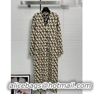 ​Unique Discount Valentino Wool Long Cardigan V9906 Brown 2023