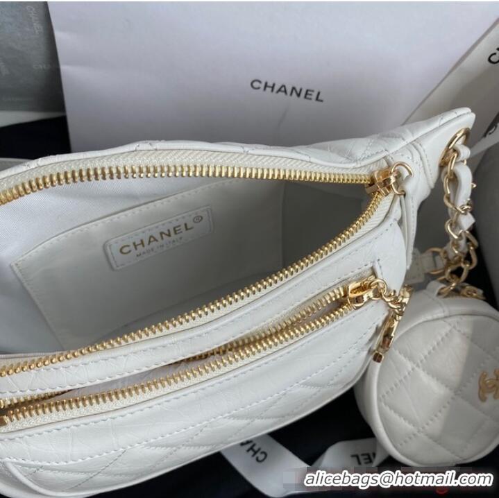 Most Popular Chanel pocket AS1077 White