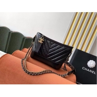 Famous Brand Chanel gabrielle small hobo bag A91810 Black