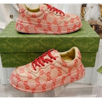 Most Popular Gucci GG Allover Sneakers Pink 814029