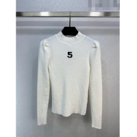 Traditional Discount Chanel Knit Sweater CH92516 White 2023