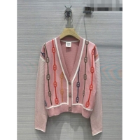 ​Original Cheap Hermes Wool & Silk Cardigan H7523 Pink 2023
