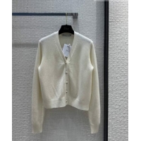 Luxury Cheap Dior Cashmere Cardigan D102002 White 2023
