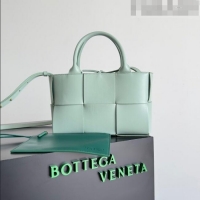 Top Grade Bottega Veneta Mini Arco Tote Bag in Lambskin 709337 Green 2023