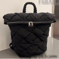 Top Quality Bottega Veneta Backpack bag in Intreccio Nylon 690891 Black 2023
