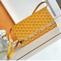 Best Design Goyard Original Monte-Carlo Clutch With Leather Strap 8981 Yellow
