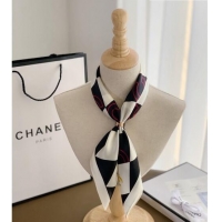 Inexpensive Chanel Silk Sqaure Scarf 50x50cm CH101805 Black 2023