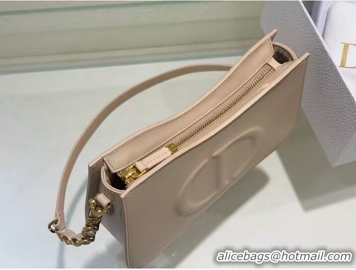 Cheap Design Dior CD SIGNATURE MINI BAG Beige Calfskin with Embossed CD Signature C02229A