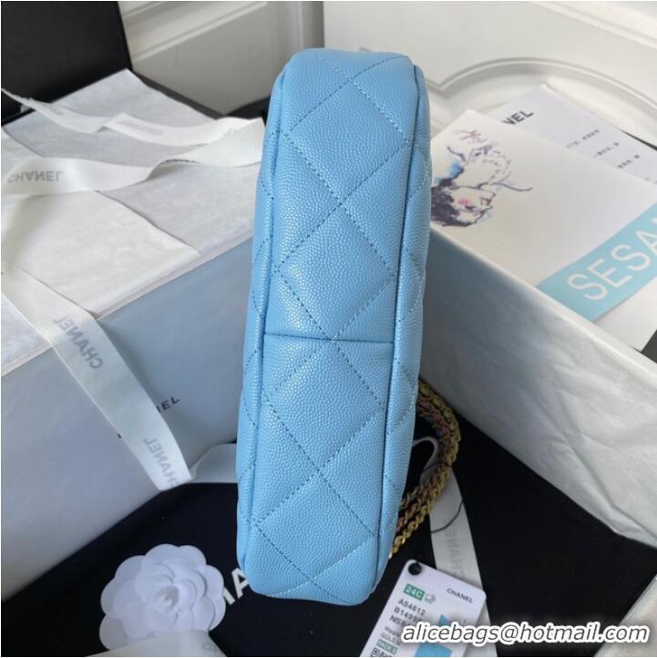 Low Cost Chanel SMALL HOBO BAG AS4612 BLUE