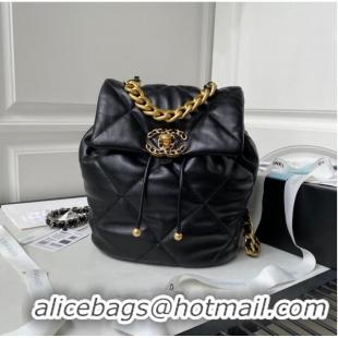 Top Grade CHANEL 19 BACKPACK AS4223 Black