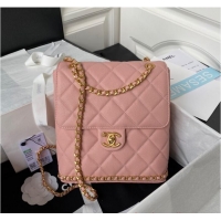 Popular Style Chanel SMALL BACKPACK AS4490 pink