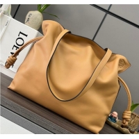 Pretty Style Loewe Original Leather Shoulder bag 062350 Apricot