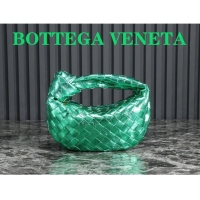 Low Cost Bottega Veneta Mini Jodie Hobo Bag in Intrecciato Metallic Leather 651876 Green 2023