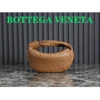 Super Quality Bottega Veneta Mini Jodie Hobo Bag in Intrecciato Lambskin 651876 Caramel Brown 2023